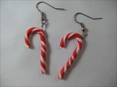 Candy Cane Earrings Tutorial
