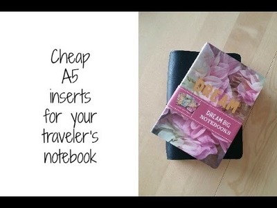 Cheap A5 inserts for your traveler's notebook