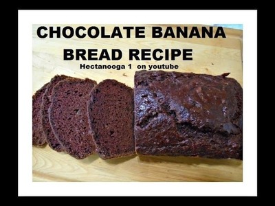 Chocolate banana bread recipe, vegan