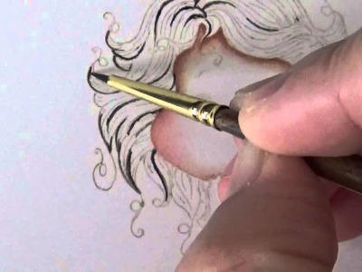Coloring Skin & Hair With Distress Ink Reinkers
