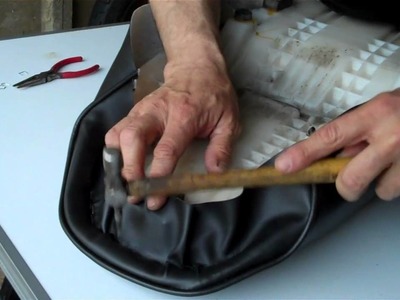 Delboy's Garage Project Bandit, 'How-To' Re-cover a Motorcycle seat.