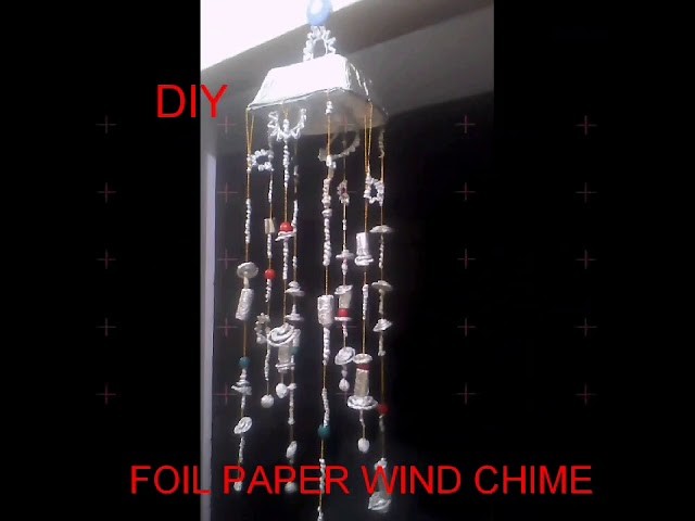 Diy Christmas spacial wind chime.foil paper craft.