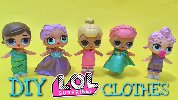 DIY clothing for LOL Lil Outrageous Littles Surprise glitter craft Toy Review and Unboxing