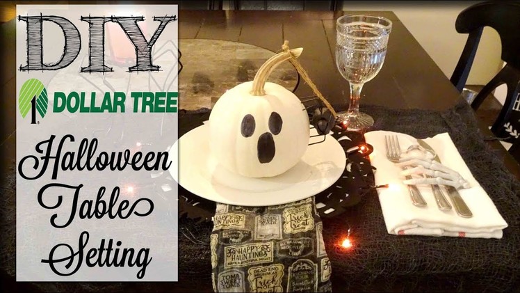 DIY Dollar Tree Halloween Table Setting | Dollar Tree Haul