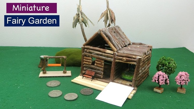 DIY Fairy Garden #18 | How to make Wooden Fairy House | Easy Craft ideas