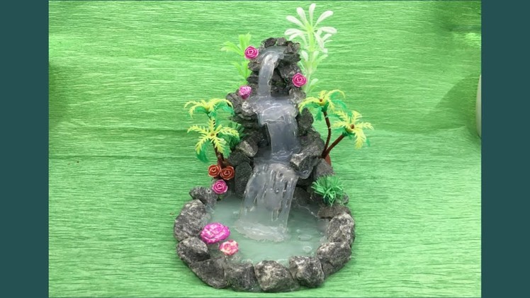 DIY : Hot glue waterfall (updated) || Miniature craft || Lets make Art