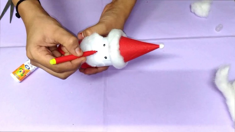 DIY How To Make Santa Claus Using Cardboard Roll | Christmas Craft