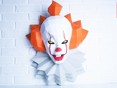 DIY IT 2017 Pennywise Paper Craft Wall Decoration Ideas