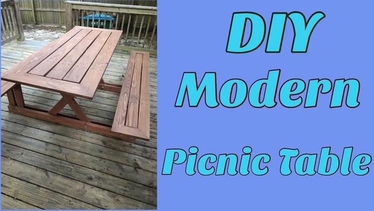 DIY Modern Picnic Table