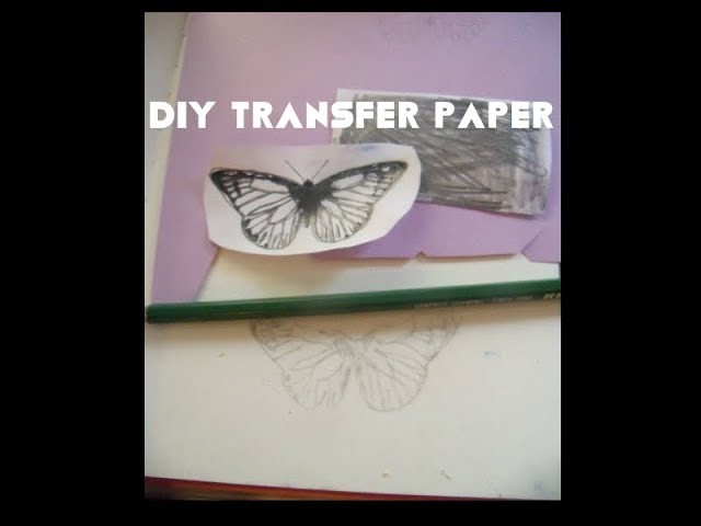 DIY Transfer Paper. How to make handmade transfer. graphite paper
