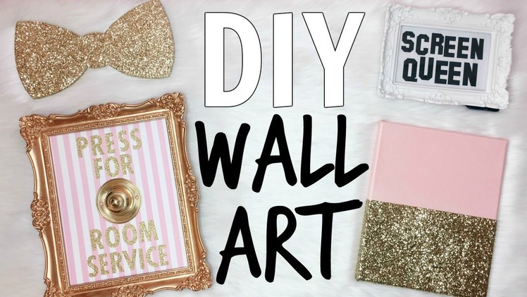 DIY WALL ART ♡ PINK & GOLD ♡ Studio & Office Makeover Series ♡ EP. 6