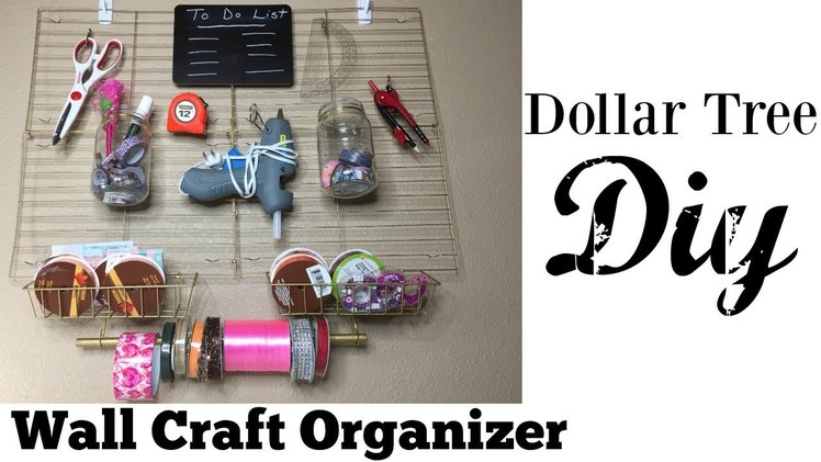 Dollar Tree DIY Handy Craft Wall Organizer | Perfect For Keeping All Your Crafts In Reach