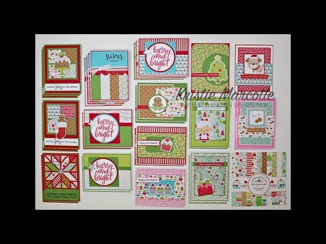 Doodlebug's Milk & Cookies collection - 32 cards from one 6x6 paper pad
