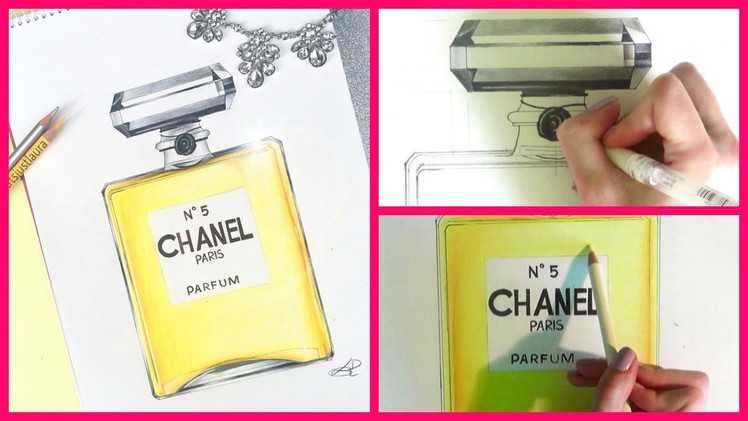 Drawing the Chanel No5 perfume!