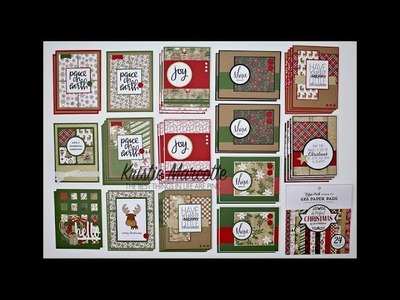 Echo Park's A Perfect Christmas collection- 38 cards from one 6x6 paper pad