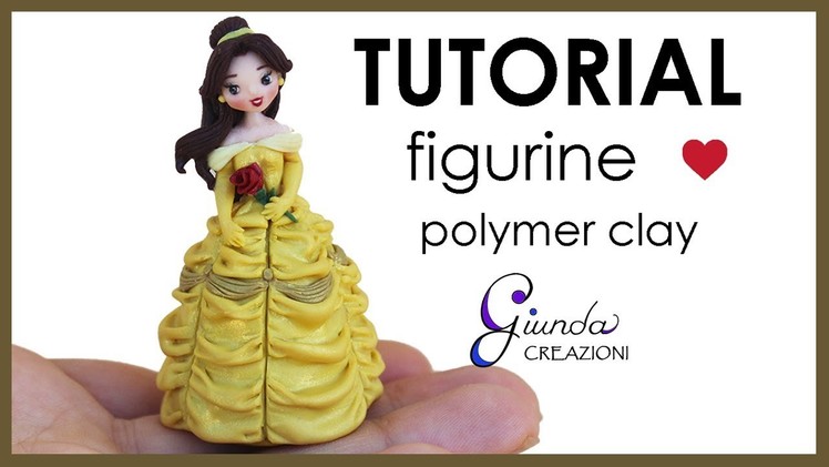 [ENG] Belle polymer clay figurine. cake topper Tutorial from Beauty and the Beast