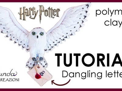 [ENG] Harry Potter's Hedwig in polymer clay with Hogwarts acceptance letter