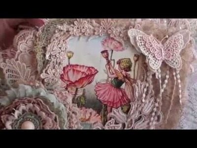 Fairy Lace Book, wall hanging and Brooch