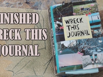 Finished WRECK THIS JOURNAL