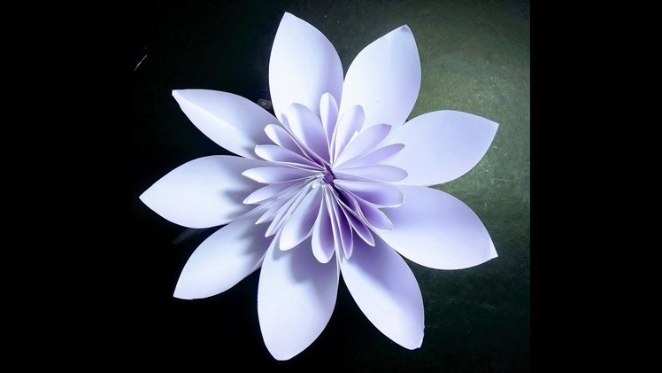 Flower design by paper|paper craft | paper cutting art by radhapada | rainbow art
