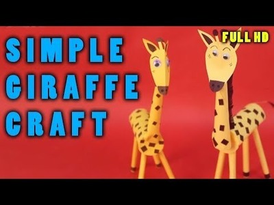 G for Giraffe Kids Craft - How To Make giraffe With Craft Paper - Step By Step DIY
