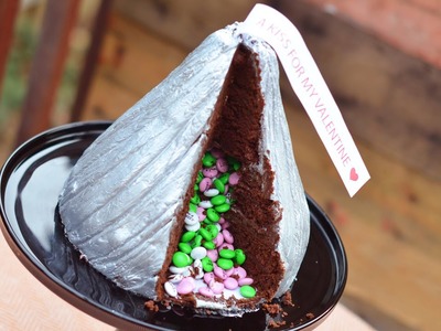 Giant Hershey Kiss Cake Tutorial