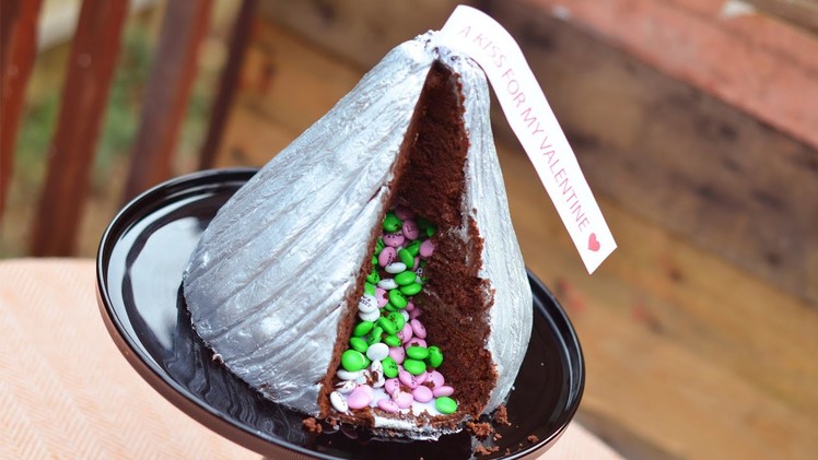 Giant Hershey Kiss Cake Tutorial