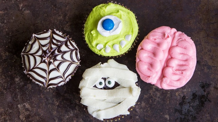 Halloween Cupcakes FOUR Spooktacular Ways - Hot Chocolate Hits