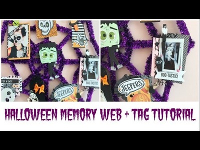 Halloween Memory Web + Tag Tutorial | Halloween Happy Mail Series Episode #6 | Serena Bee Creative
