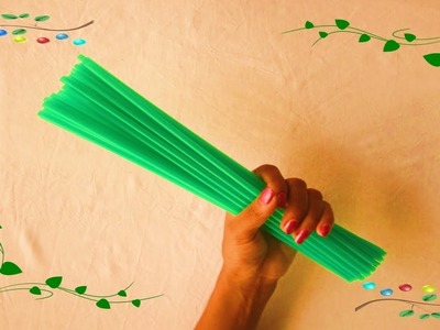 HM Wall Hanging with drinking straws || How to make drinking straws craft
