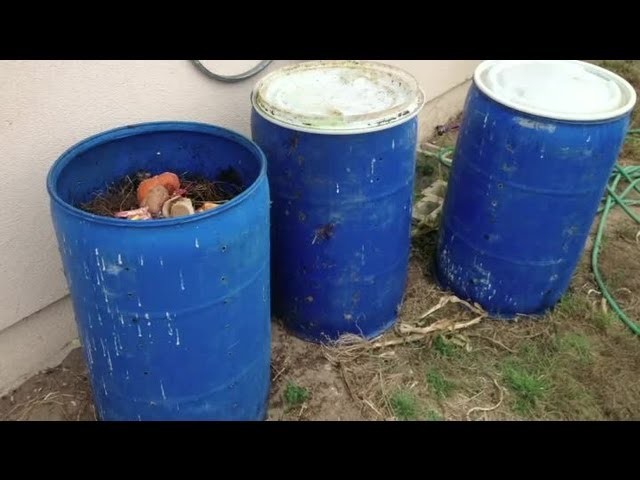 How Do I Make Compost Bins From Barrels? : Composting