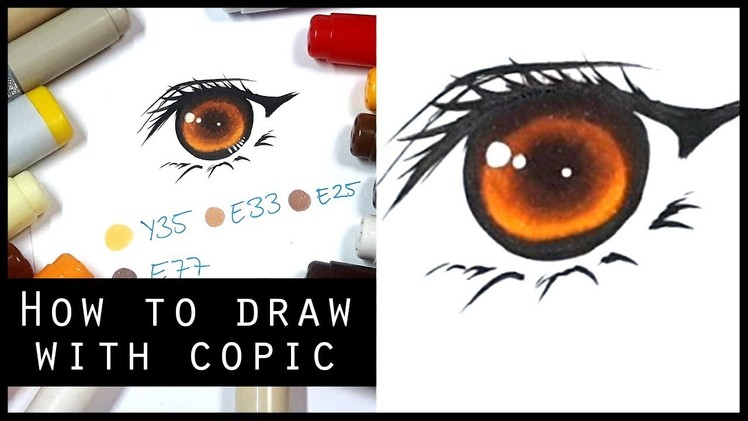 How to draw Golden-Brown Eyes with COPIC