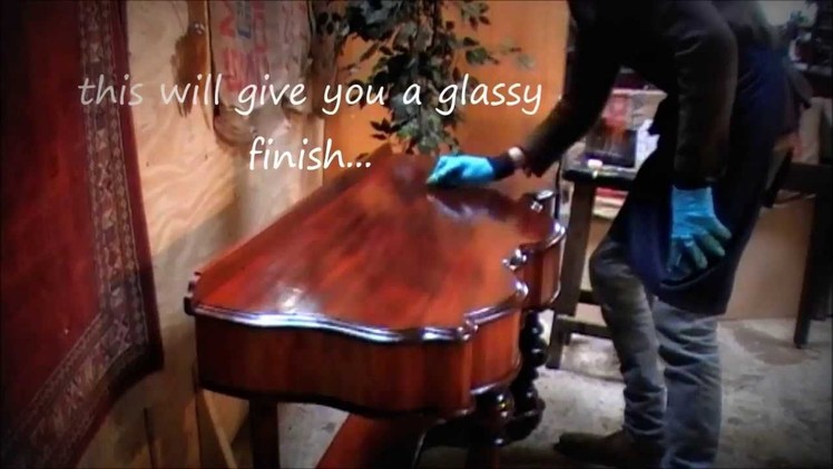 How to french polish antique furniture.