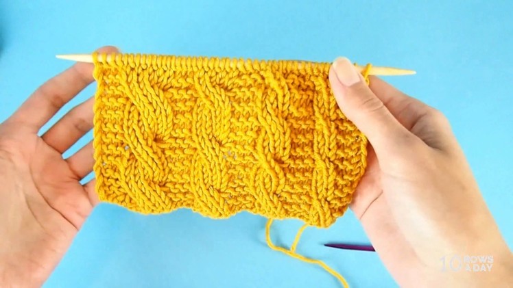 How to knit a reversible cable