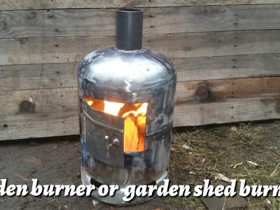 How to make a garden wood burner from a gas bottle
