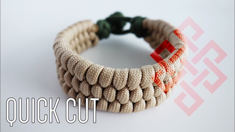How to Make a Knot and Loop Slim Trilobite Paracord Bracelet Tutorial Quick Cut