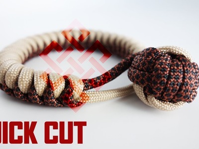 How to Make a Monkey's Fist Snake Knot Bracelet Tutorial Quick Cut