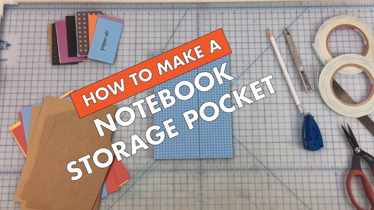 How To Make a Notebook Storage Pocket For Your Paper-Oh Notebook
