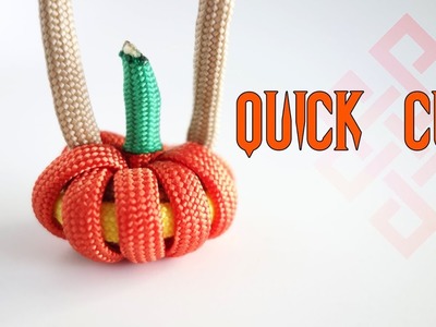 How to Make a Paracord Halloween Jack-O'-Lantern Pumpkin Tutorial Quick Cut