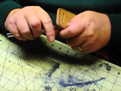 How to make a slide holster: The belt slots