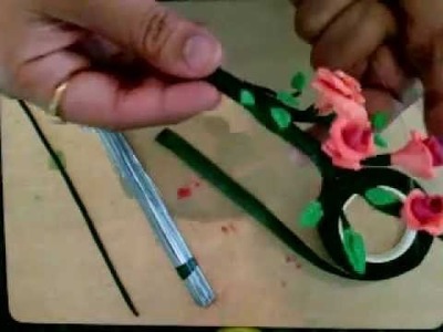 How to make Clay Flowers: Step 2: Stem making