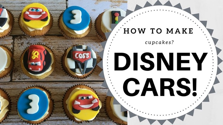 How to make Disney Cars Lightning McQueen cupcakes? (3 mins) | Irma's Fondant Cakes