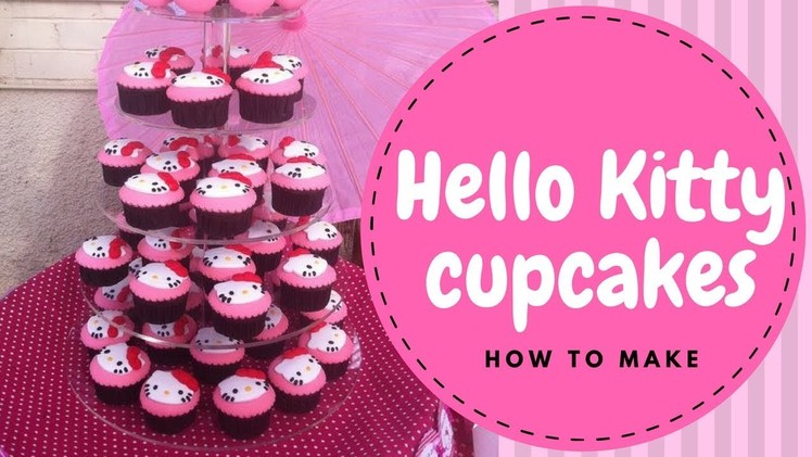How to make Hello Kitty cupcakes ? (2 mins)
