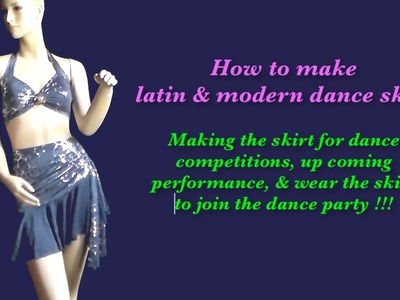 How to make latin & modern dance skirt style 2   video #23