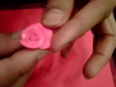 How to make rose from lamasa clay  (Clay Art -Rose)