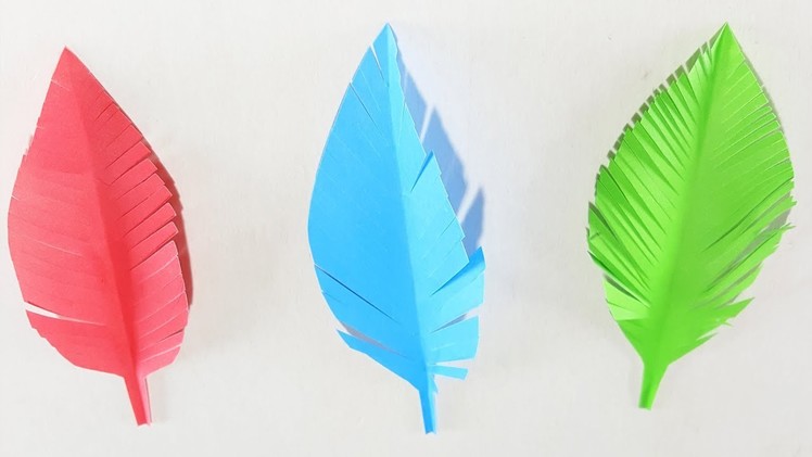 How To Make Simple & Easy Paper Leaf! DIY Paper Craft Ideas & Tutorials!