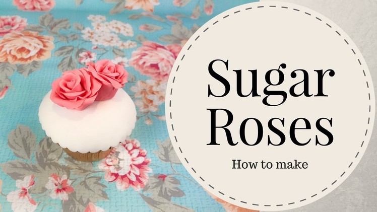 How to make simple sugar roses without wires? (5 mins)
