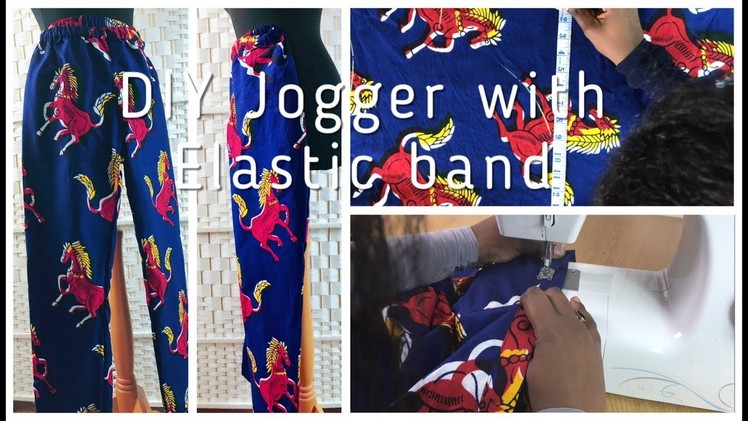 How to sew a trouser with elastic band and pocket