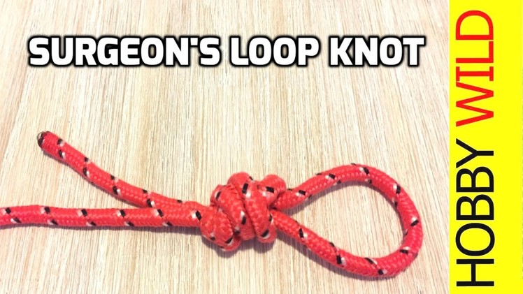 How To Tie A Surgeon's Loop Knot