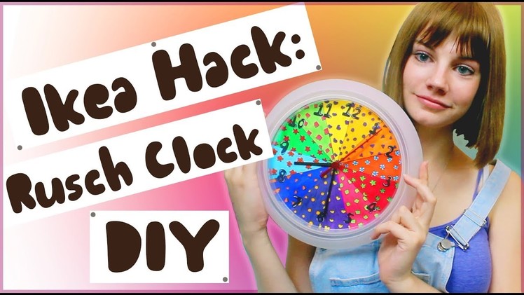 IKEA HACK: Rusch Clock DIY | Colour Wheel Inspired